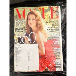 Vogue Magazine March 2008 Drew Barrymore cover - USED
